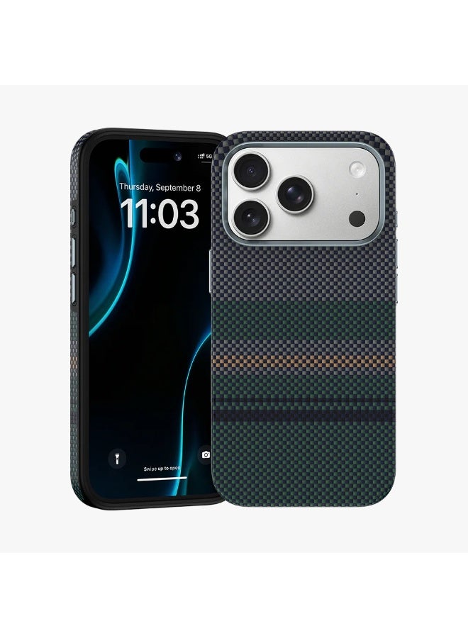 بينكس جراب Benks المميز لهاتف iPhone 17 Pro بتصميم Aurora الكامل، متوافق مع زر التحكم بالكاميرا، ومتوافق مع MagSafe، جراب حماية عسكري مصنوع من ألياف Dupont Kevlar - Image 1